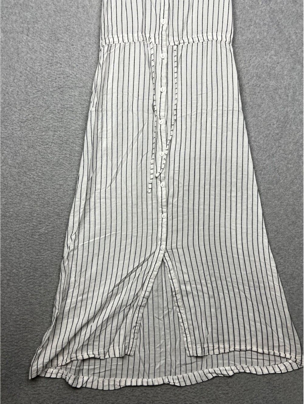 PAZZO Button Up Shirt Dress Womens S Striped Beach Simple Casual - Picture 4 of 9